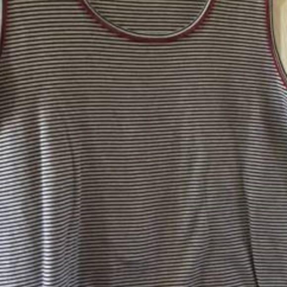 CHICO'S TANK TOP CHICO'S BLACK/WHITE STRIPE XL - Picture 1 of 3